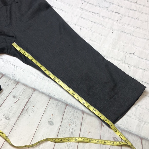 Harve Benard Wool Cropped Cuffed Bottom Trousers - Picture 12 of 14